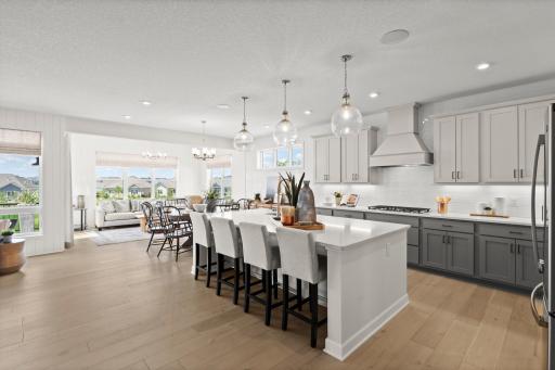 With the kitchen and dinning rooms connecting it provides even more functional space to entertain. (model photo)