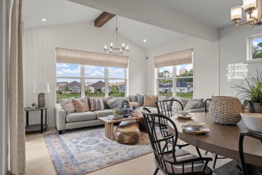 The morning room is another area that makes this home, a fantastic sunny space to enjoy year round. (model photo)