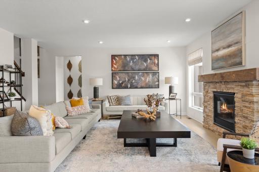 The family is spacious yet cozy, an ideal location for reading or relaxation, one of the many places within the home to enjoy. (model photo)