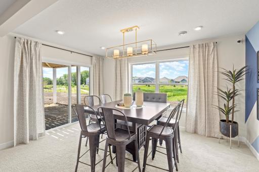 Even the lower level is filled with an abundance of natural light! (model photo)