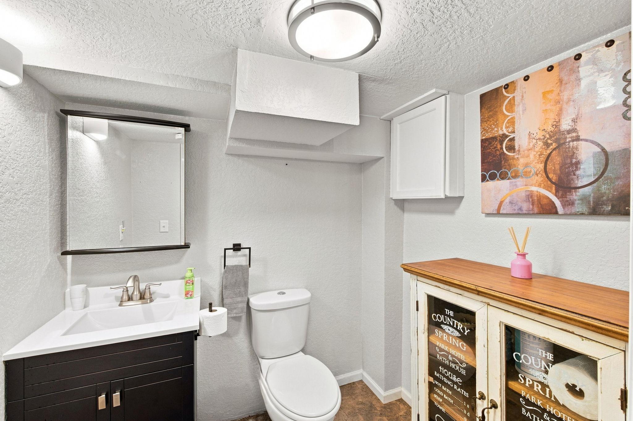 Basement bathroom