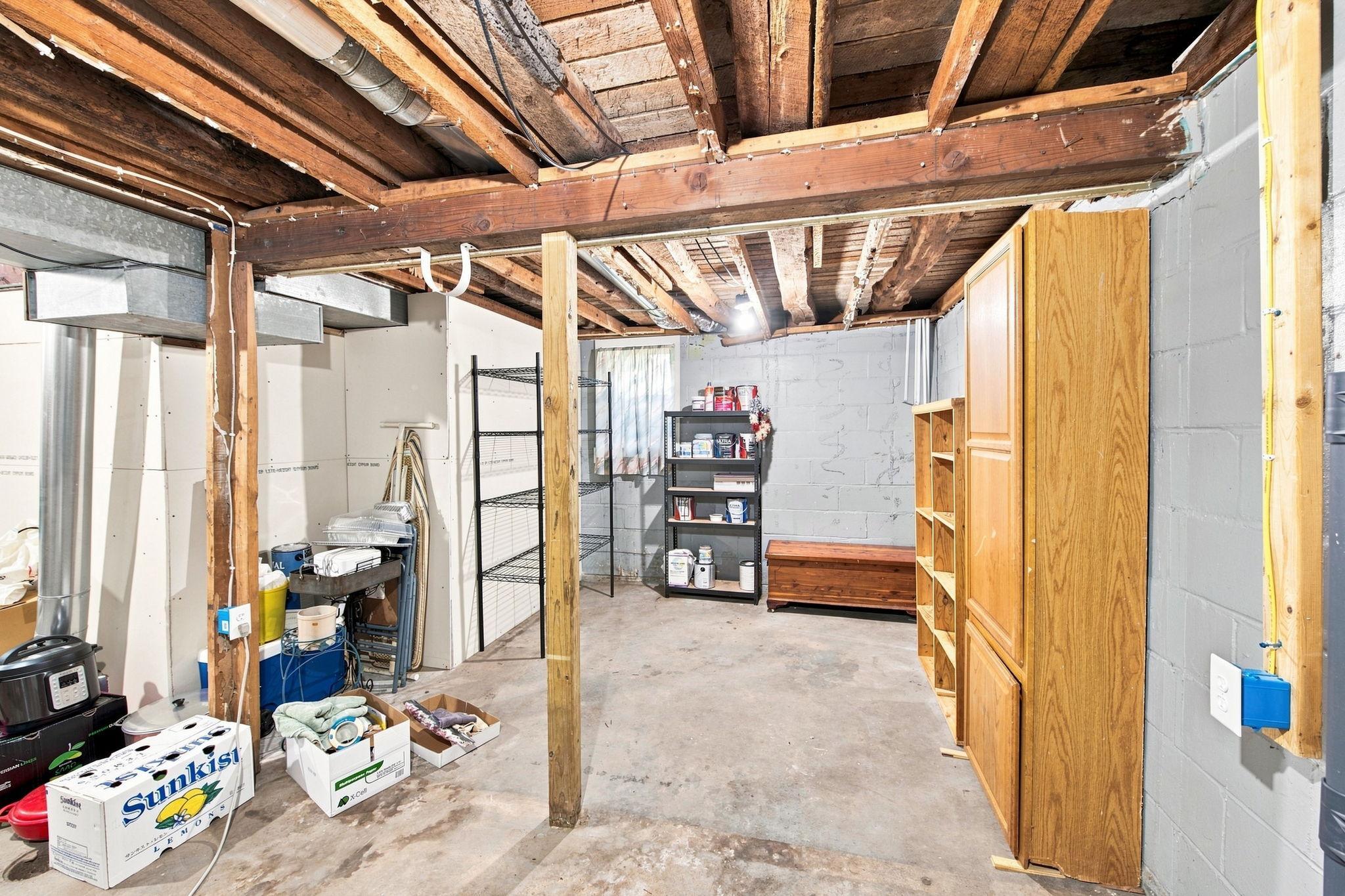 Basement storage