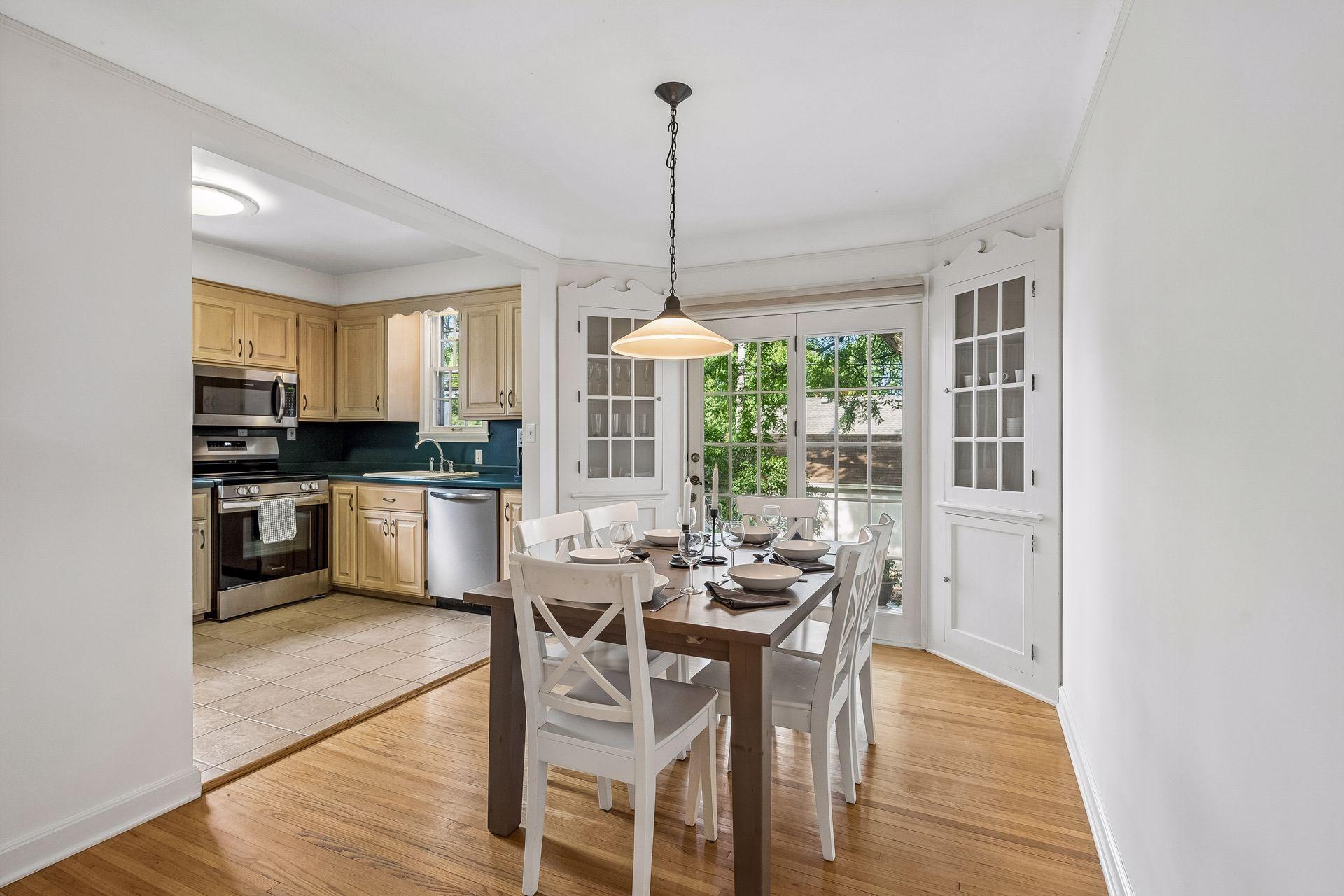 Awesome layout and flow throughout. French doors to the backyard and patio.