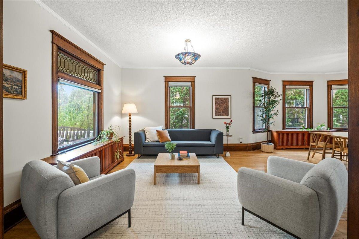 The living room from entry way