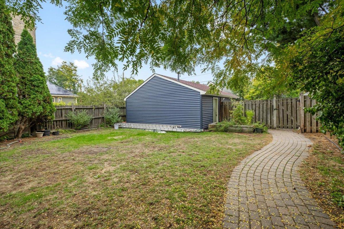South facing backyard