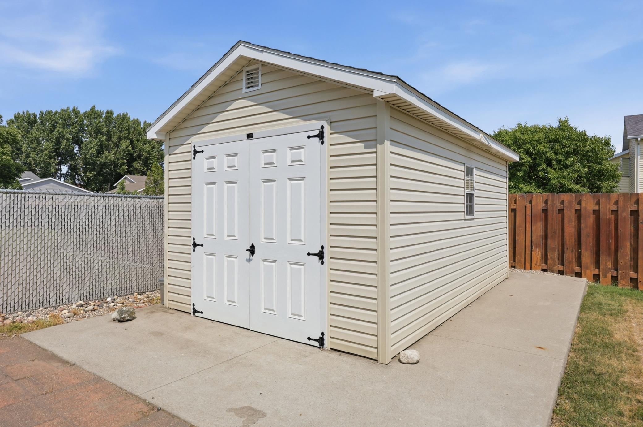 Shed On Concrete Pad