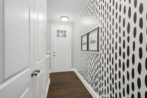 Bright, welcoming front entryway