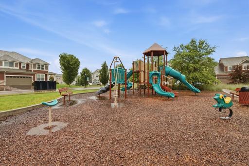 Steps to the neighborhood playground and clubhouse