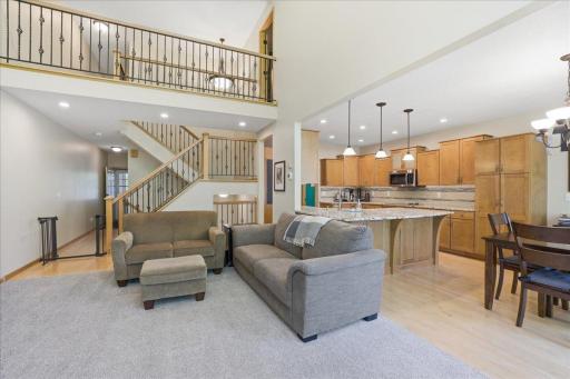 Luxurious wrought iron railings, throughout, catwalk.