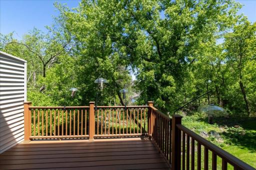 Maintenance free deck with a view.
