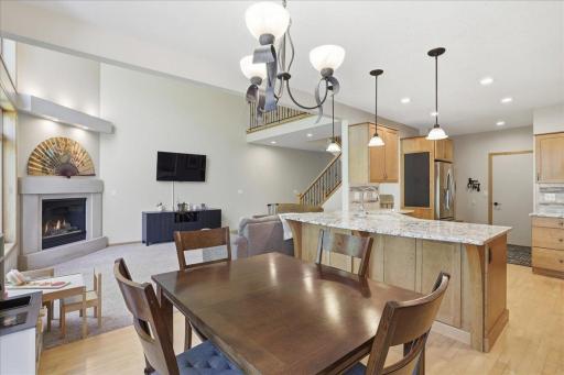 Eat in kitchen and spacious, formal dining area.