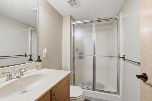 Basement bathroom.