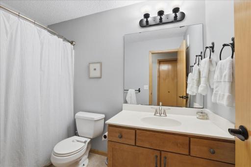 Full upstairs bath, spacious.