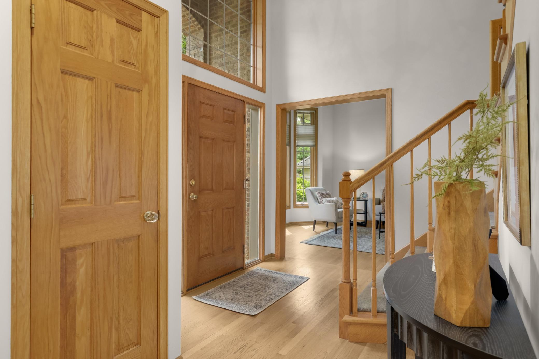 One inside you will notice hardwood floors throughout the main level