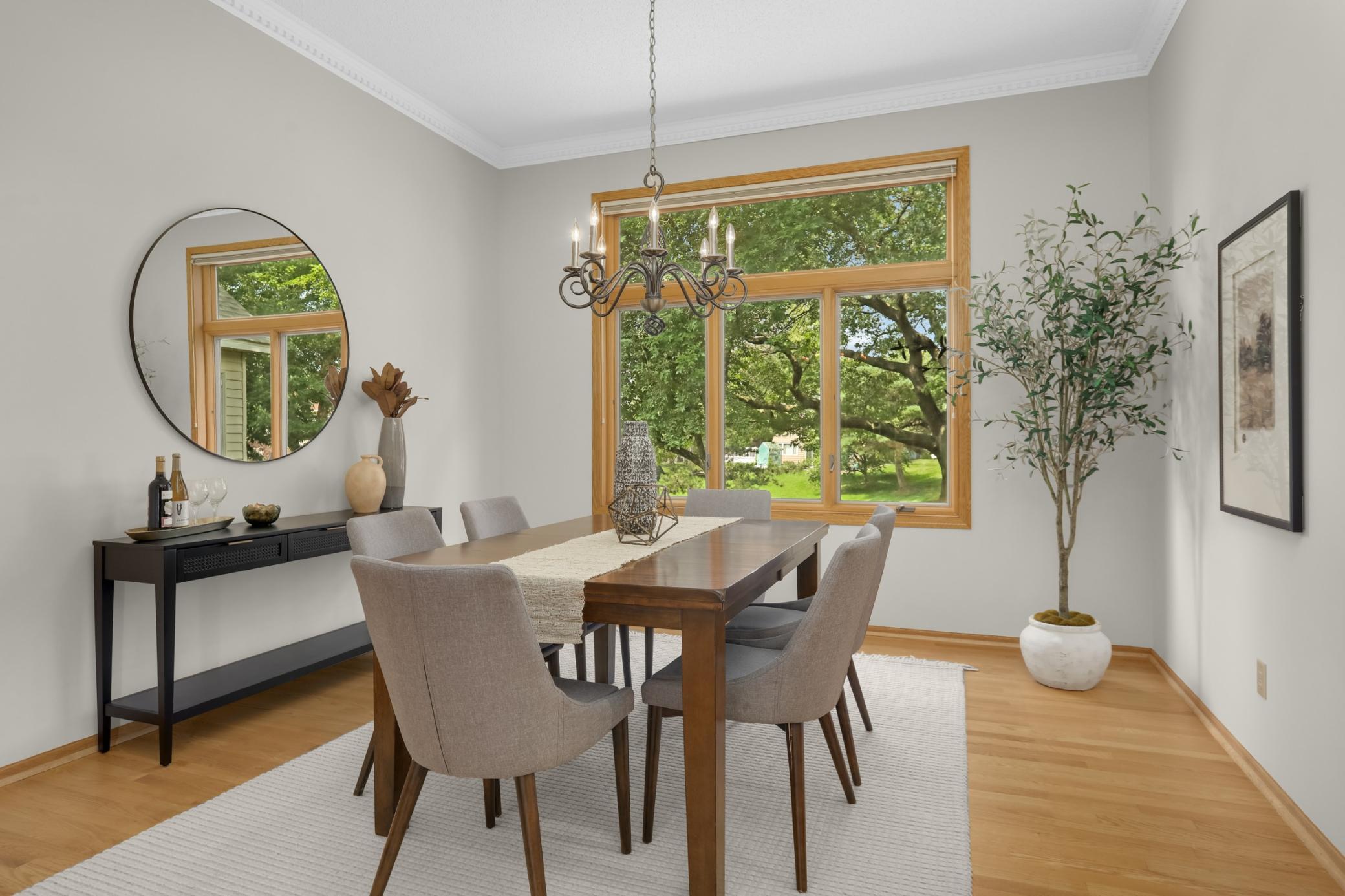 10ft ceilings are also in the formal dining room