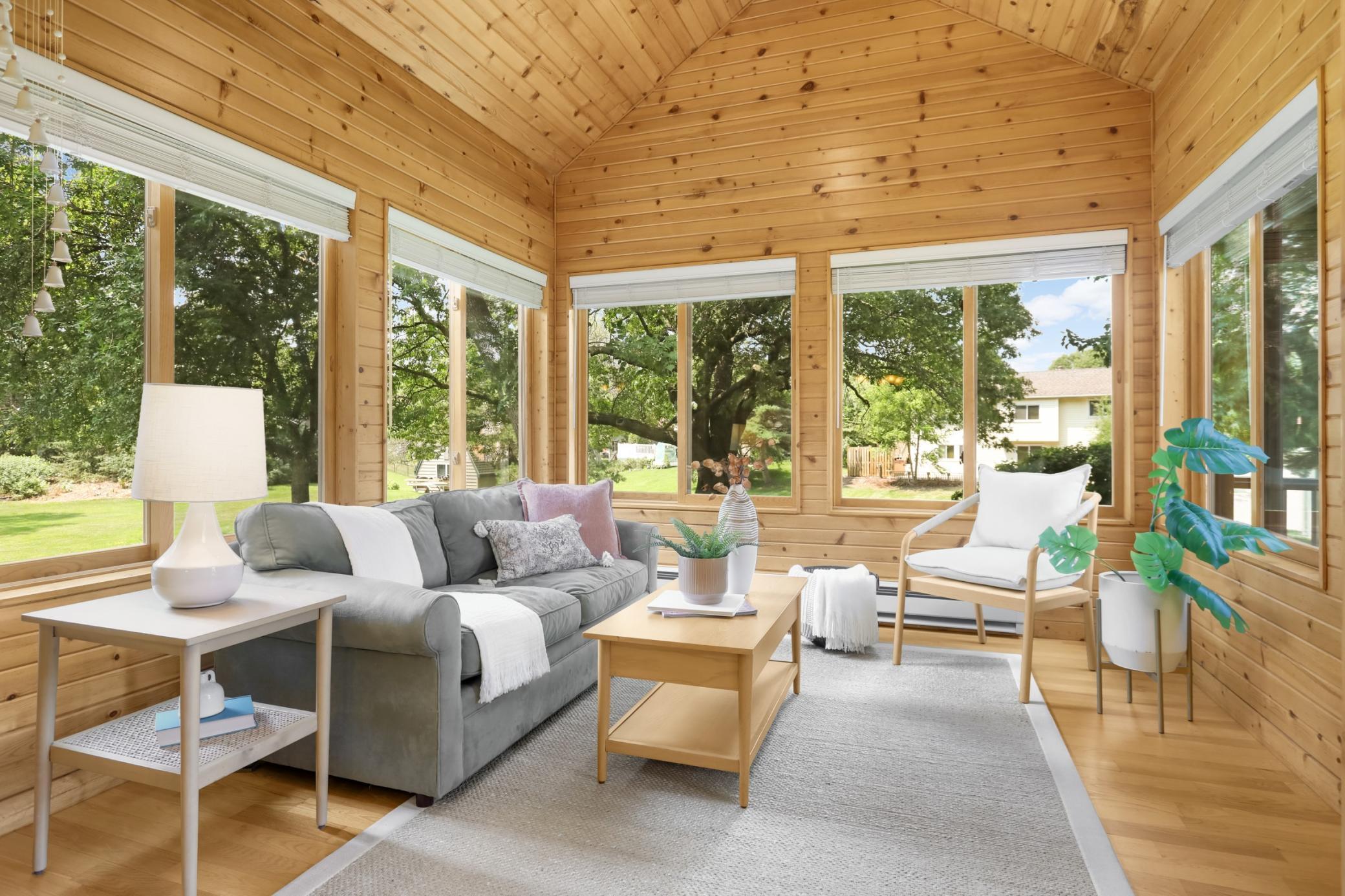 Bright and airy 4 season sunroom