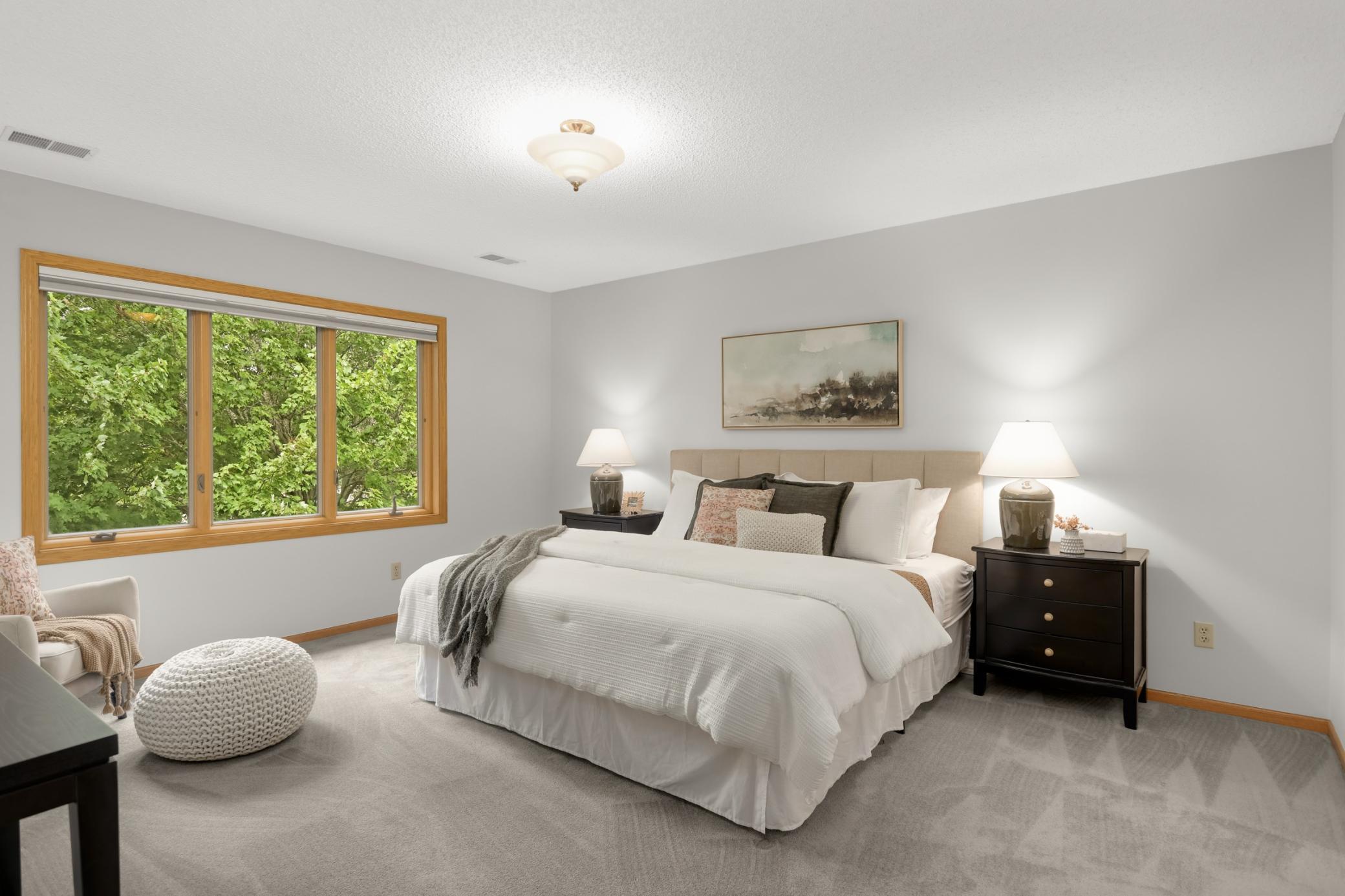 Large bright primary suite