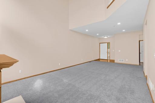 One of the 3 living areas in this large townhome