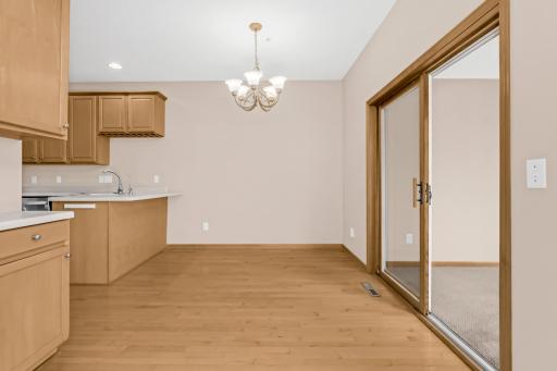 Informal dining room that walks out to the sun room.