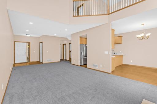 Functional layout. 20 foot ceilings allow for an open loft upstairs