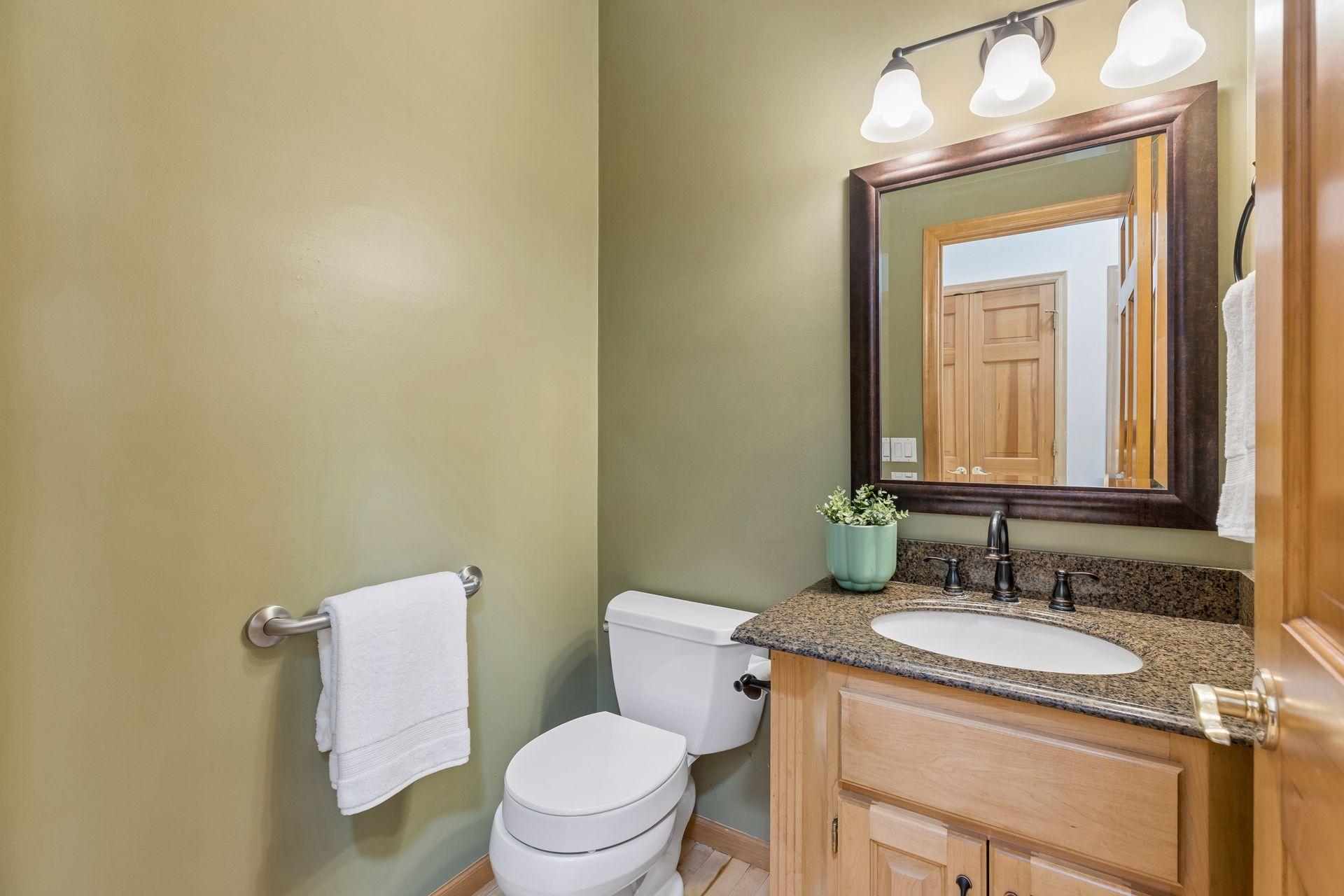 Half Bathroom Next to Laundry Room Main Level
