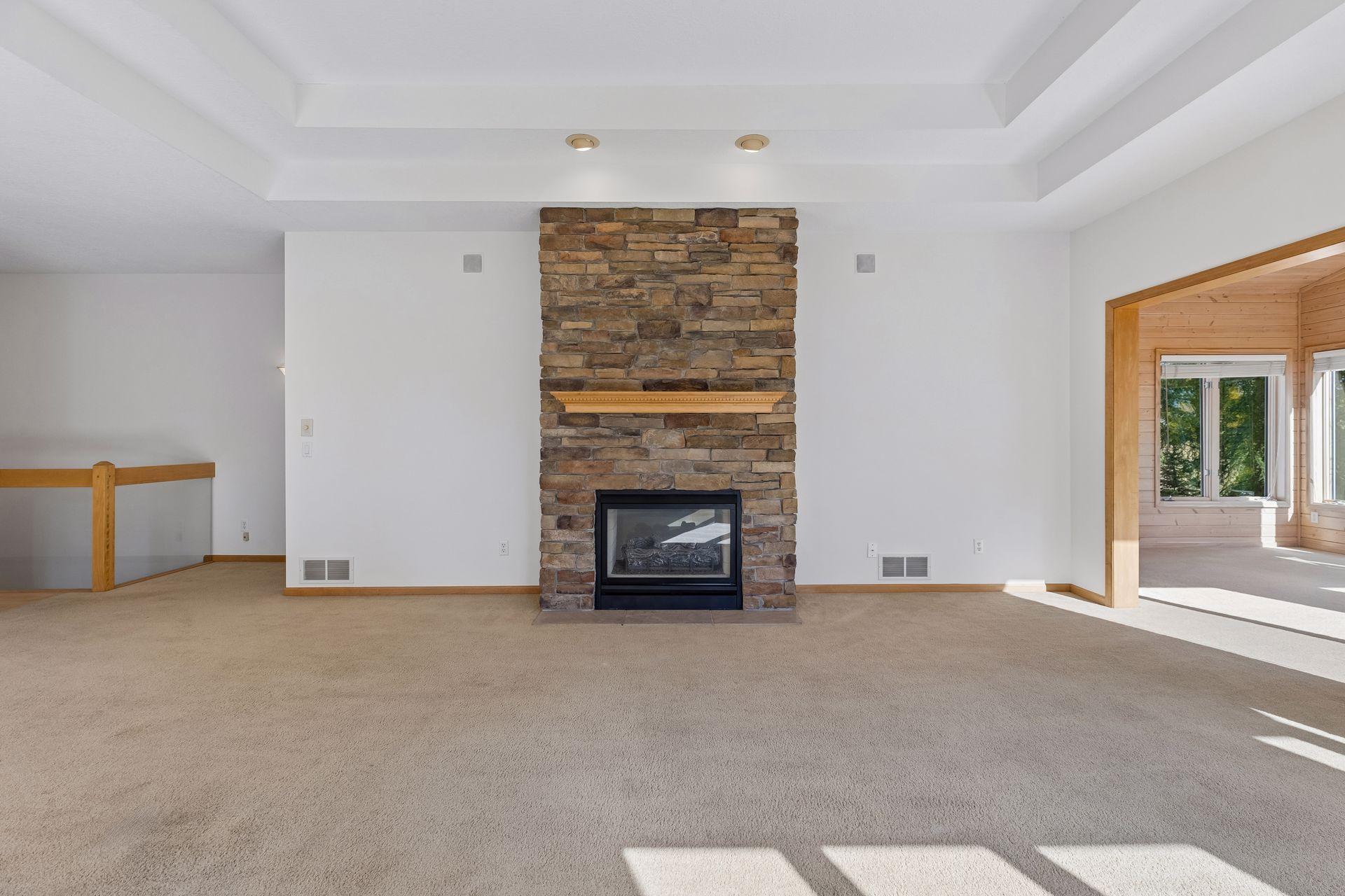 Living Room Fireplace -Two Sided