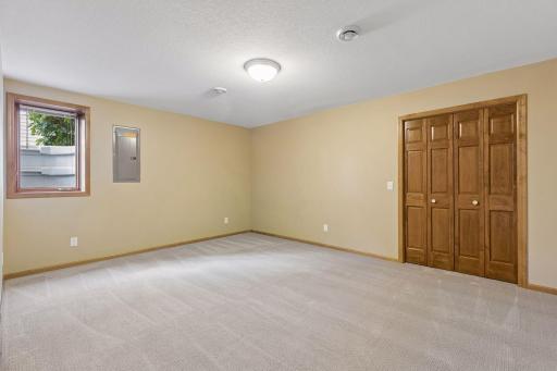 Lower Level Bedroom One with Egress Window
