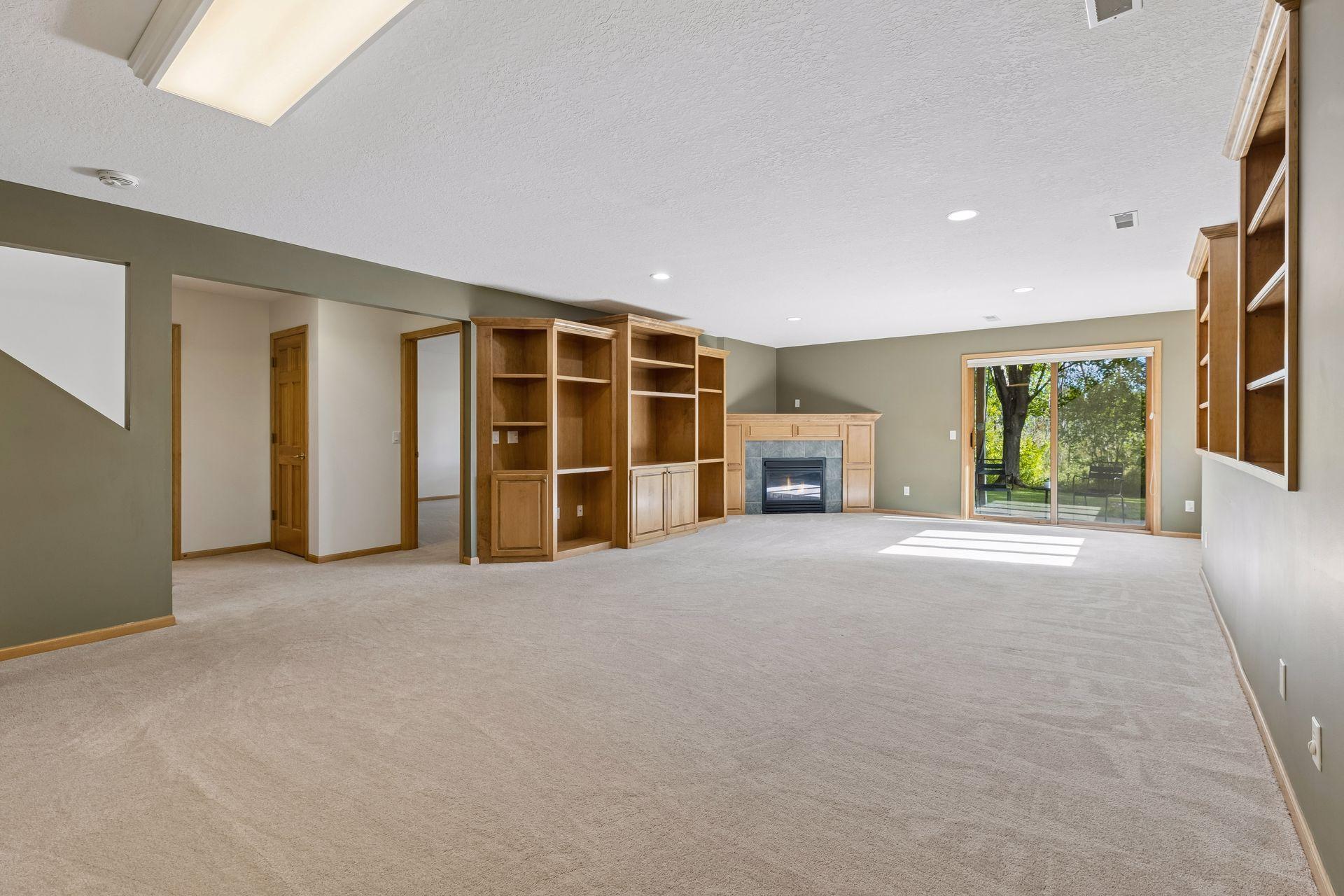 Lower Level Built In Cabinets