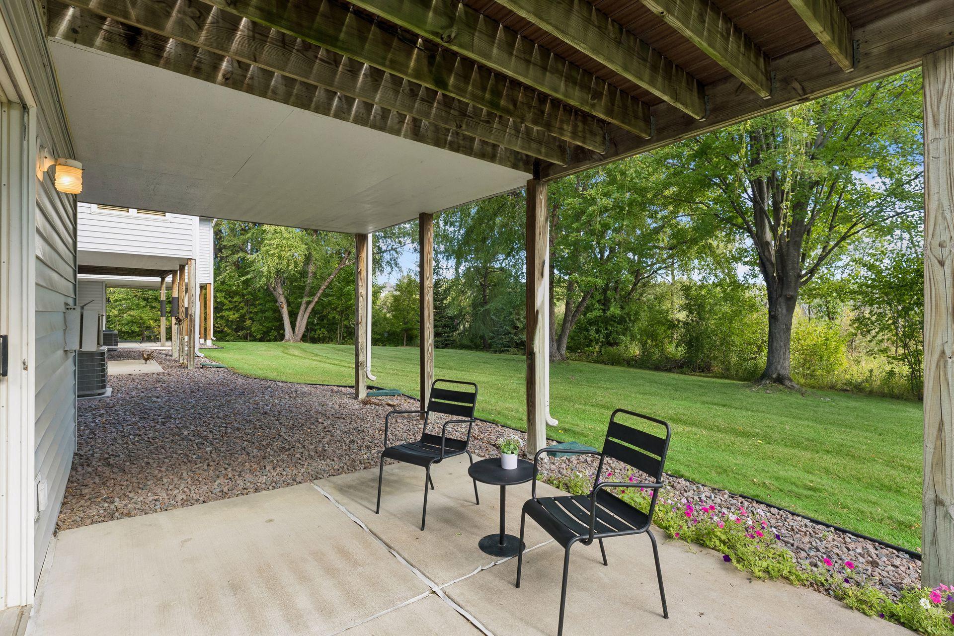 Patio with Backyard View