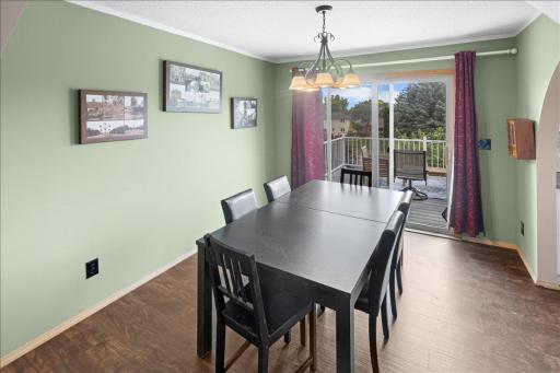 Dining Room with Access to Deck