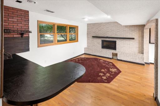 Family Room with Electric Fireplace
