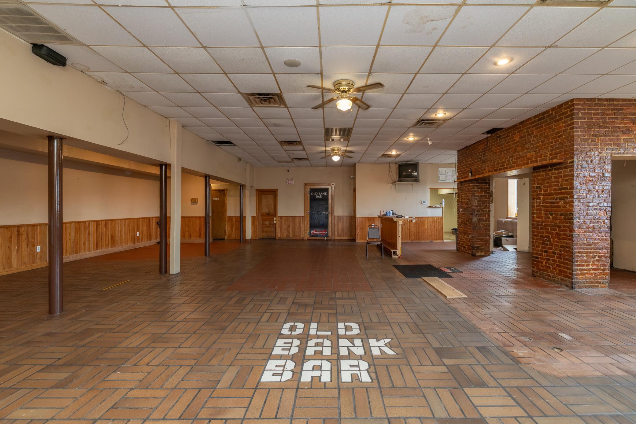 Entrance to the former home of the Old Bank Bar