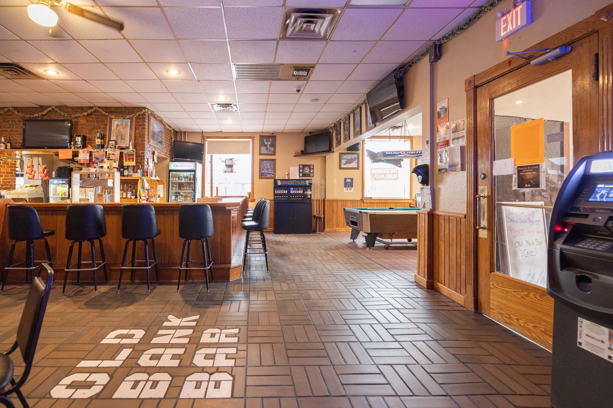 Main floor photo of when the bar and restaurant were still open