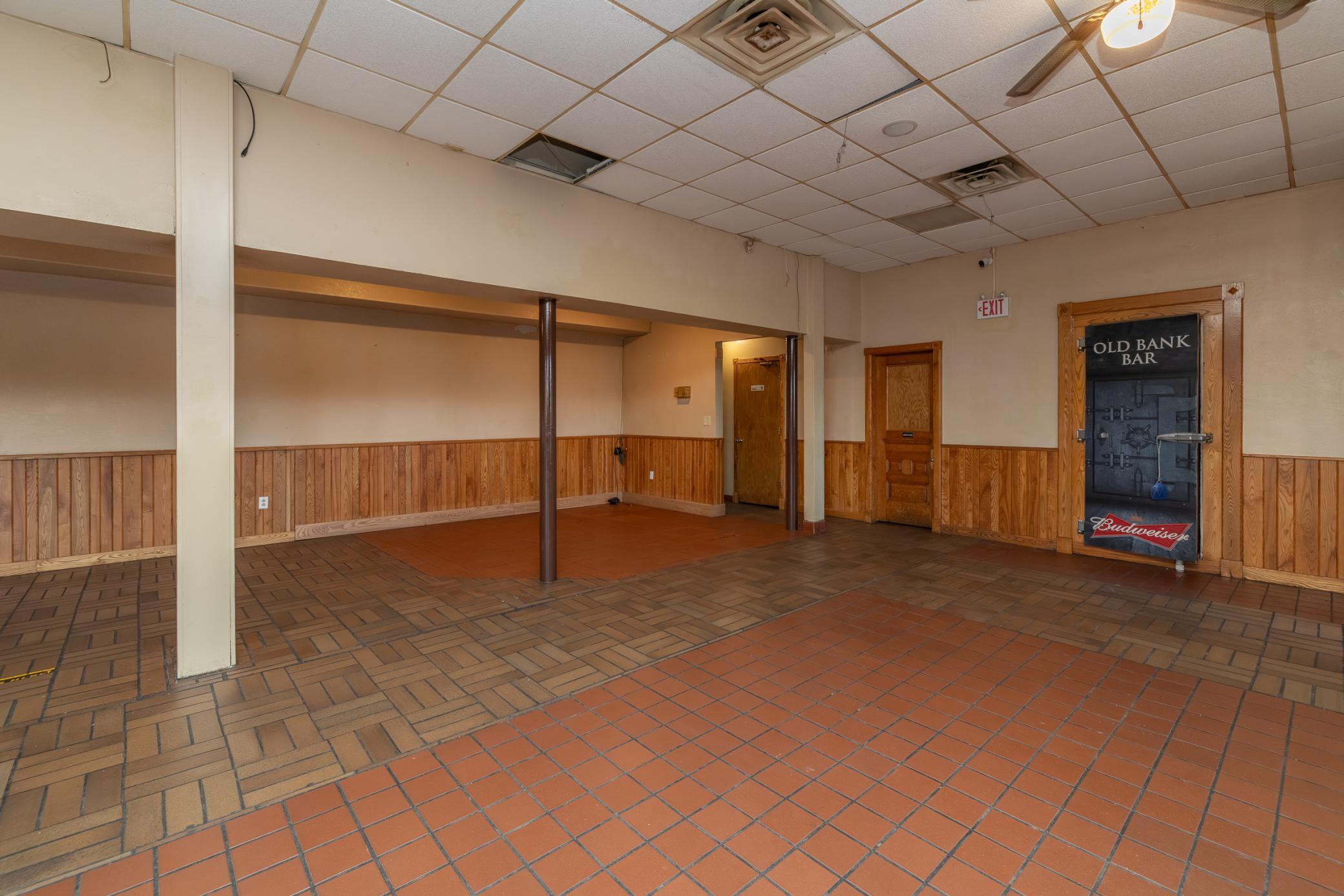 Former dining area