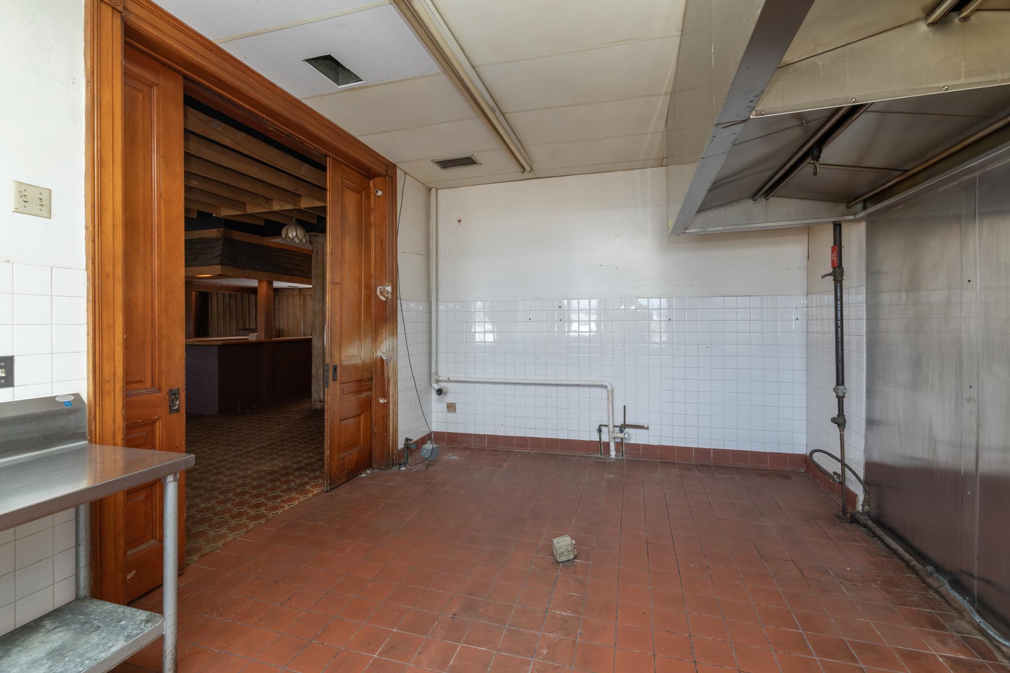 Former upper level kitchen area