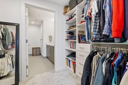 Spacious Walk In Closet