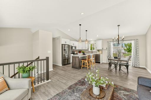 Open Concept Living Kitchen and Dining
