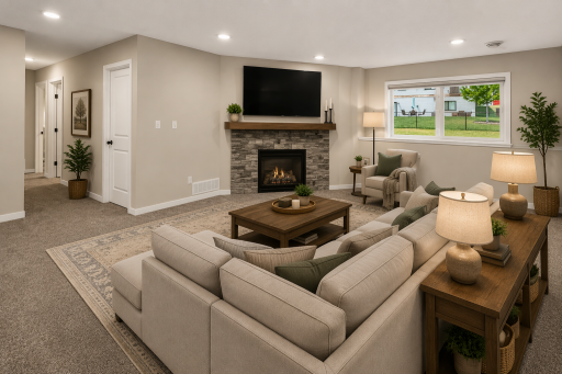 Family Room Ai enhanced