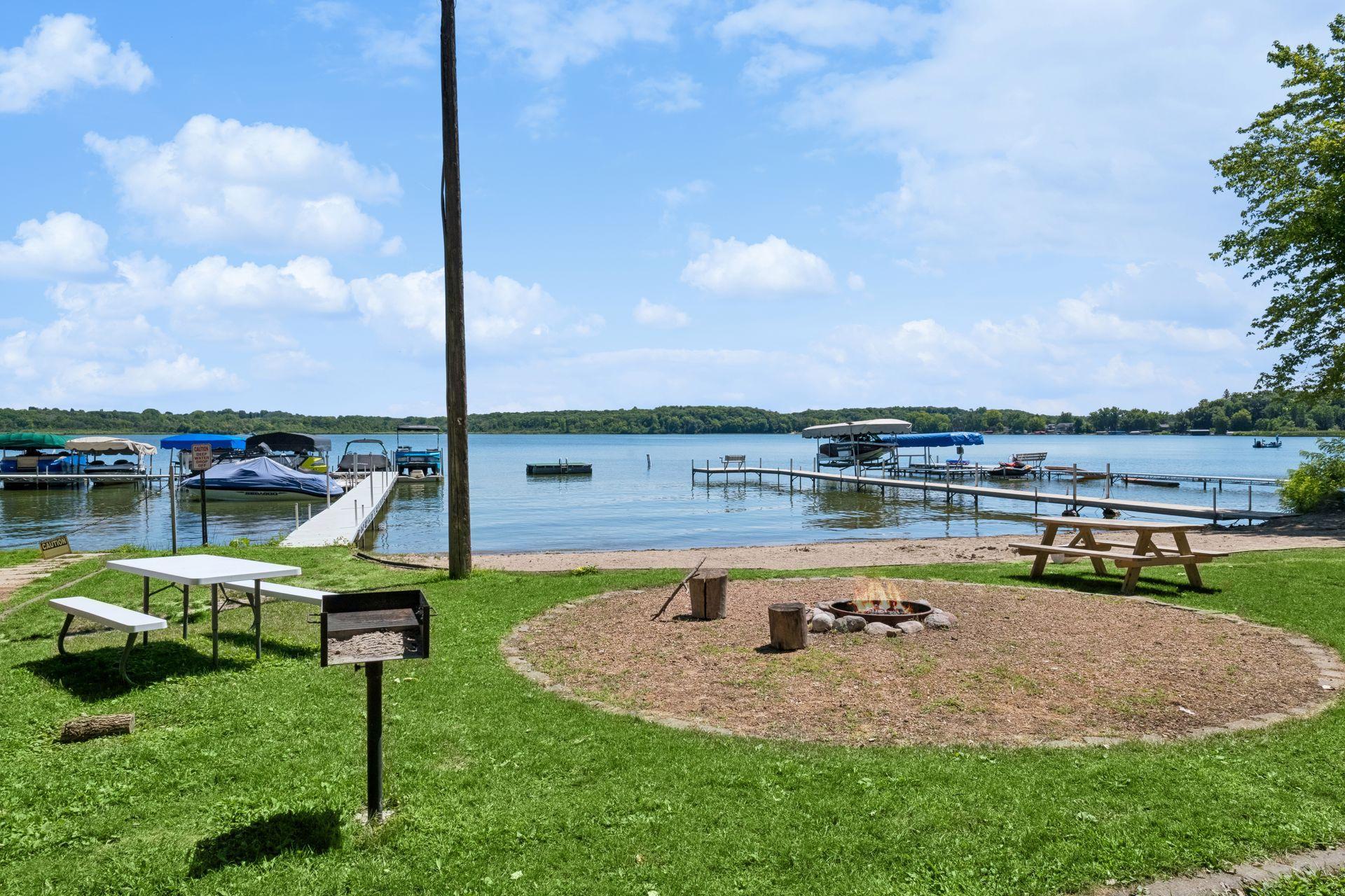 A picnic and grilling area is also located on the beach access.