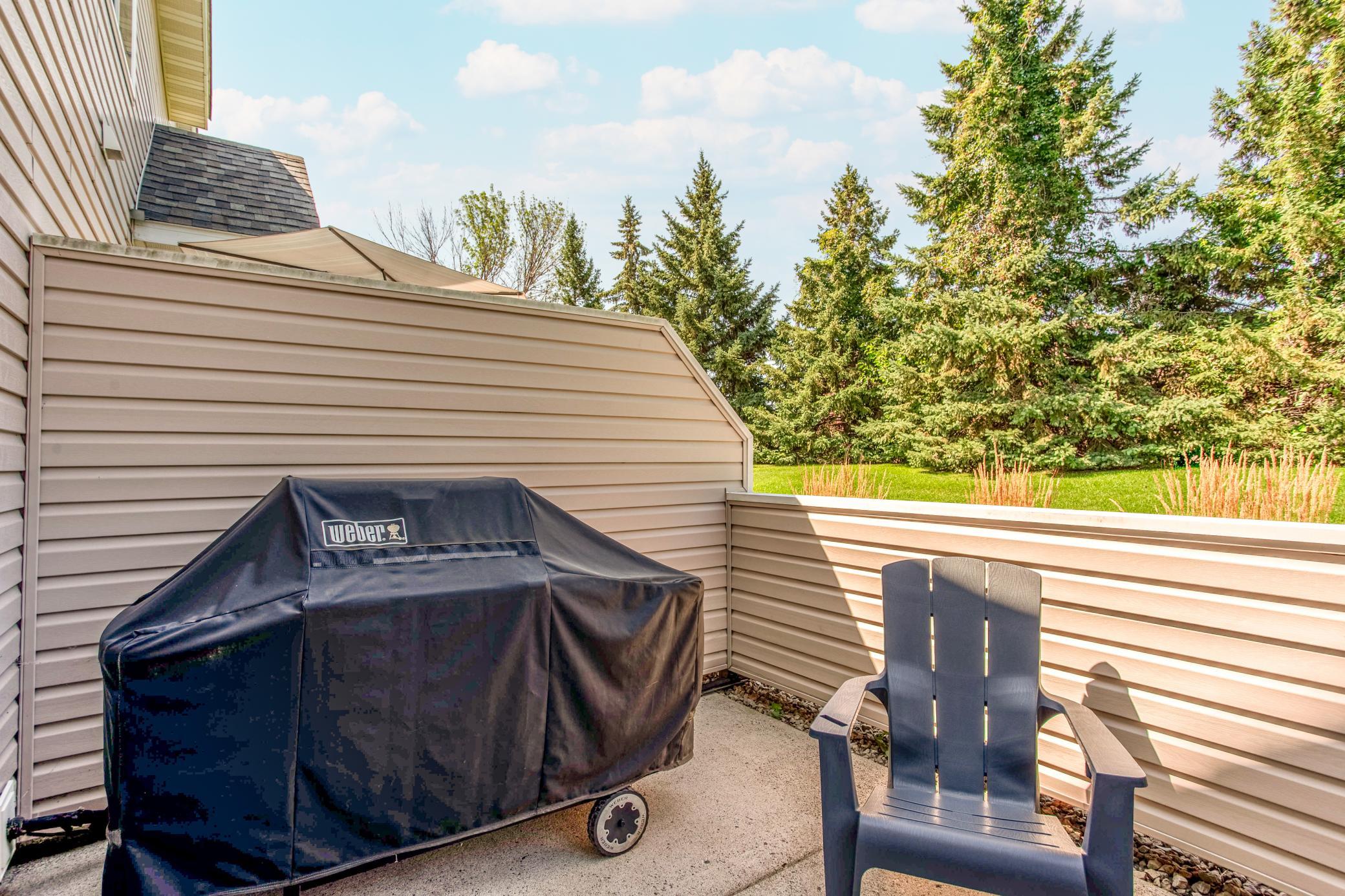 Convenient patio access directly from the dining area makes indoor-outdoor living and entertaining easy.