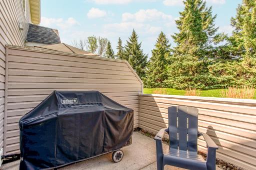Convenient patio access directly from the dining area makes indoor-outdoor living and entertaining easy.