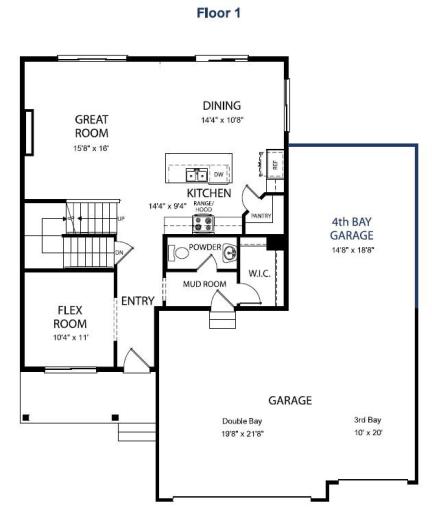 Main Floor Plan - All measurements are approximate. Information deemed reliable but not guaranteed.
