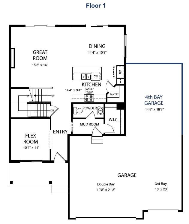 Main Floor Plan - All measurements are approximate. Information deemed reliable but not guaranteed.