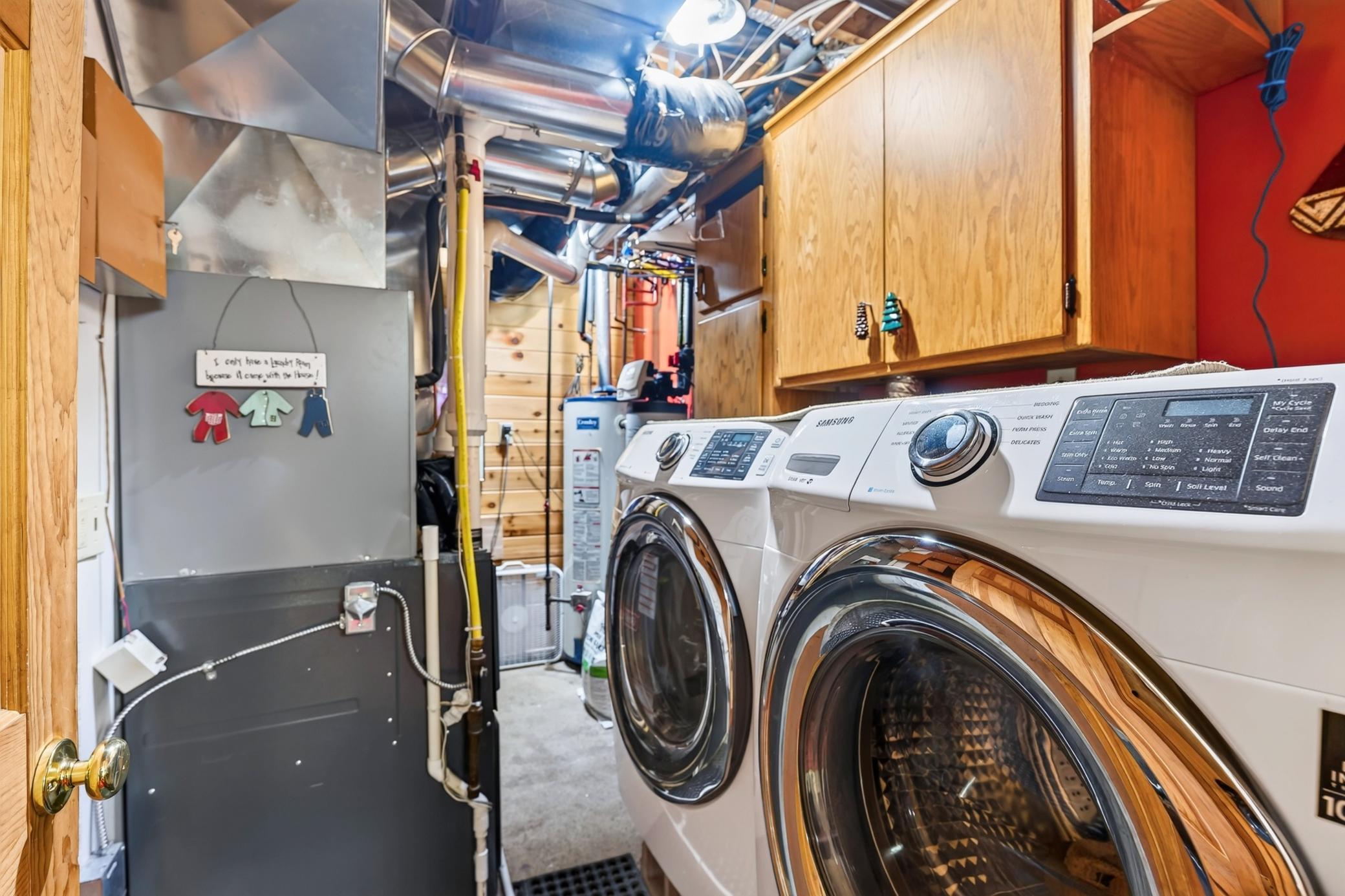 Laundry/mechanical room.