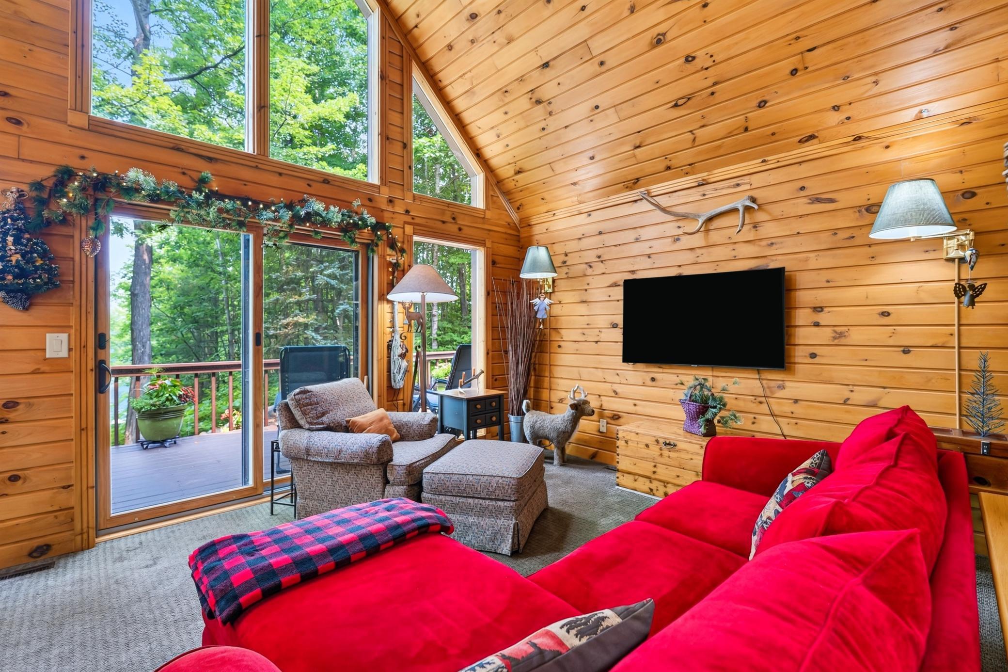 Cozy seating area.