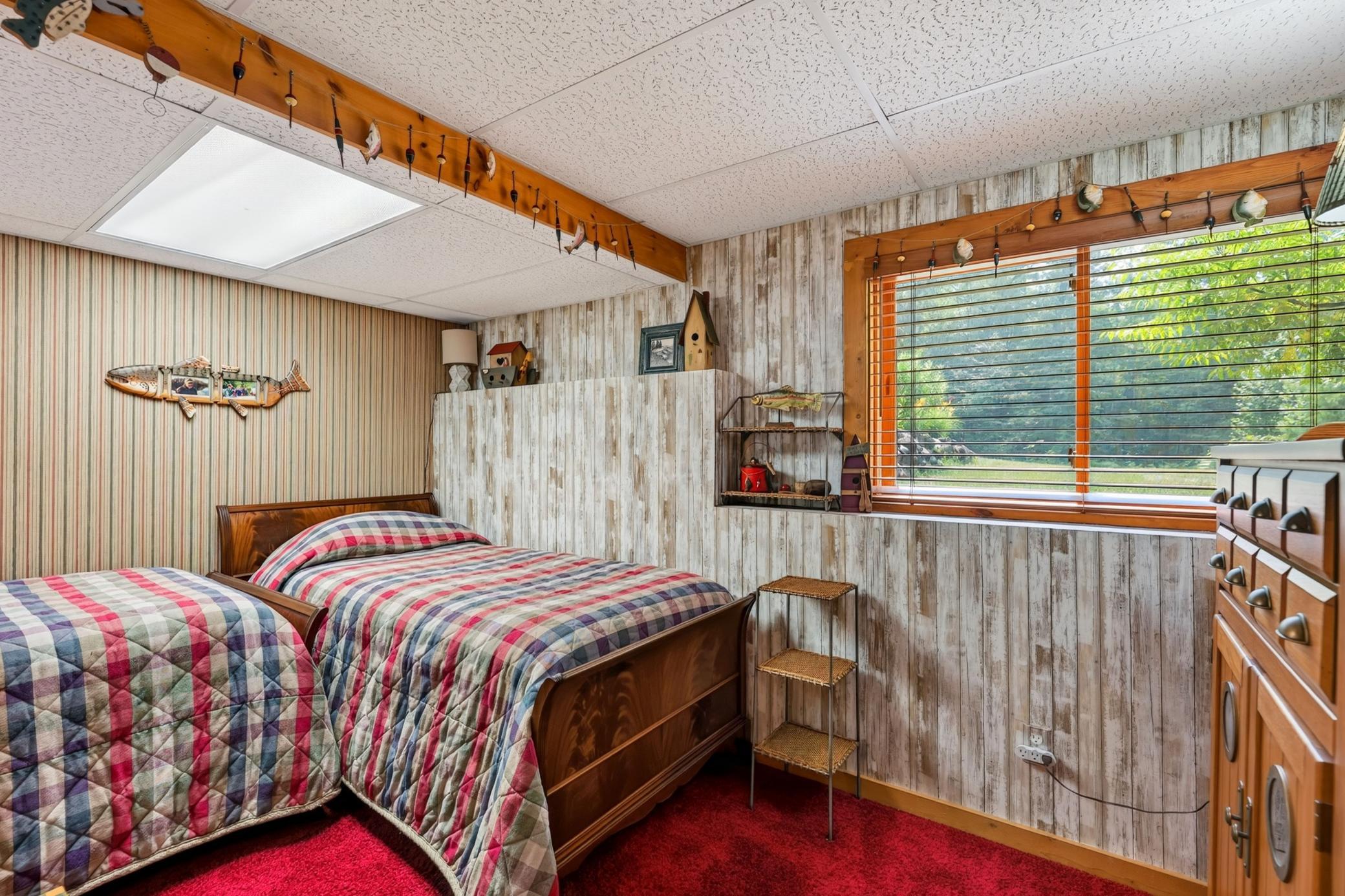 Lower-level bedroom.