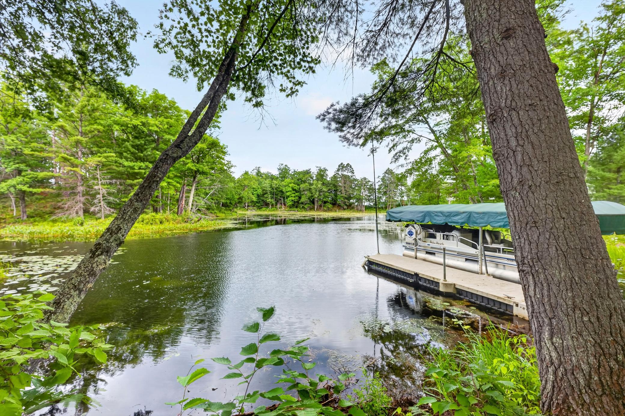 Easy access from the main part of the lake to the dock area.