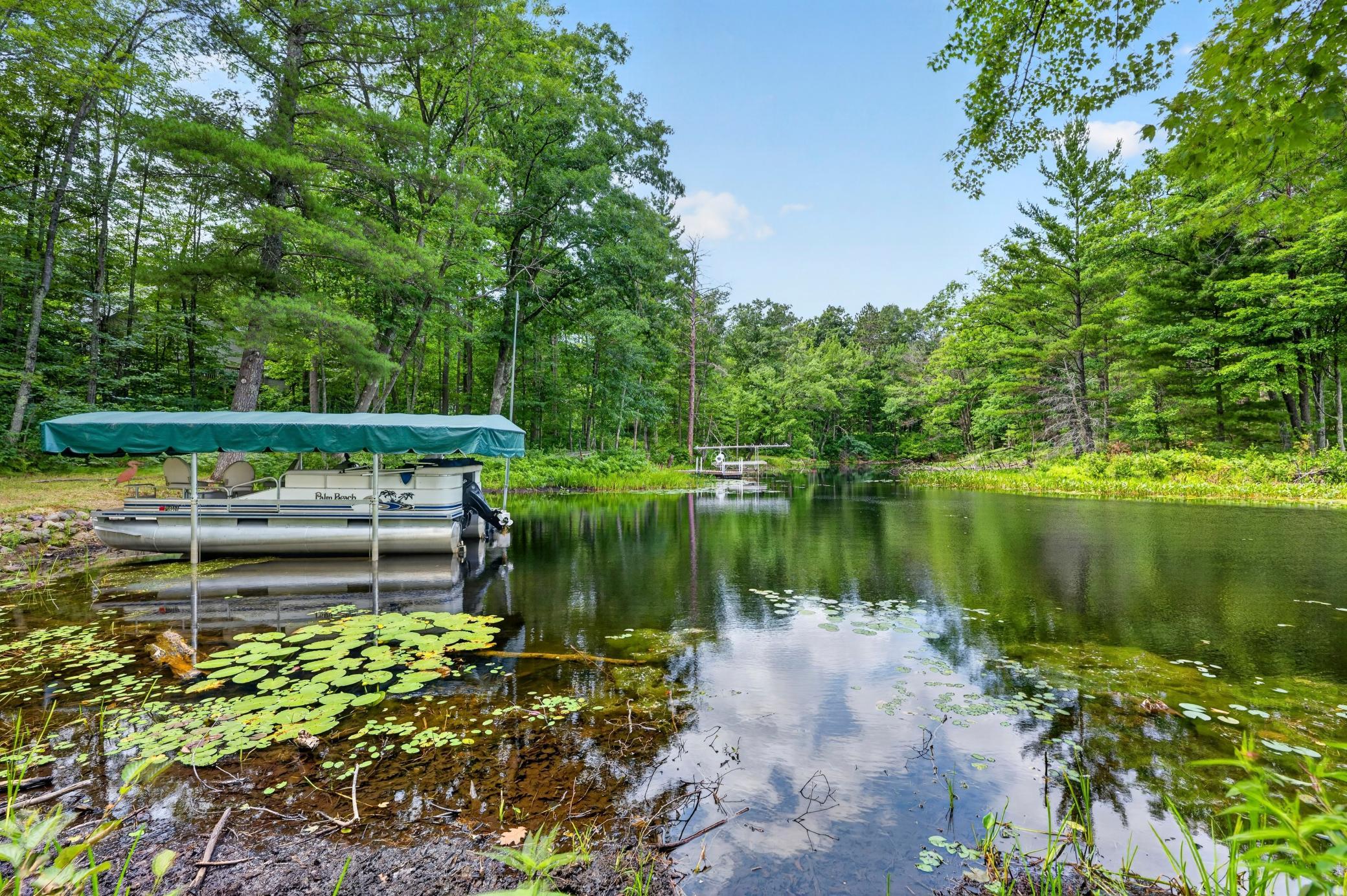 Waterway to the dock area.