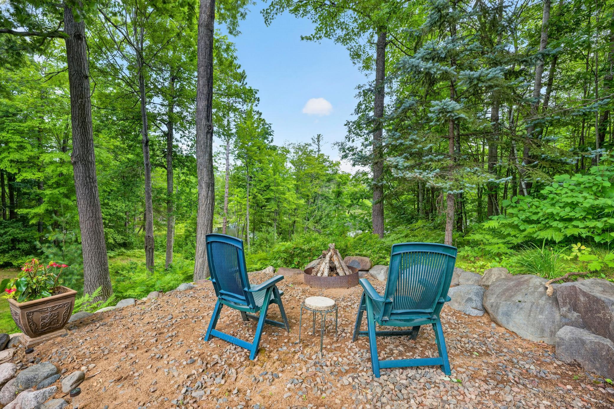 Great space for evening fires and roasting marshmallows.