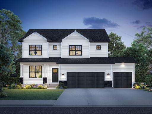 Wellington B elevation. Ask about actual exterior color choices.